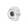 Išmanusis laikrodis Samsung Galaxy Watch 8 Classic 46 mm — 1,3 colio AMOLED, 438×438, 64 GB, „Wi-Fi“, GPS, sidabrinis korpusas, balta juosta