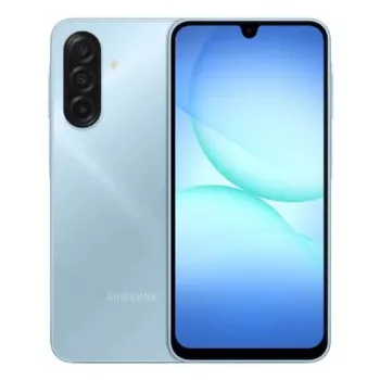Išmanusis telefonas Samsung Galaxy A17 6.7 colio AMOLED 90Hz, 4 GB RAM, 128 GB, 50 MP, 5000 mAh, Hybrid Dual SIM, IP54 (Šviesiai mėlyna)