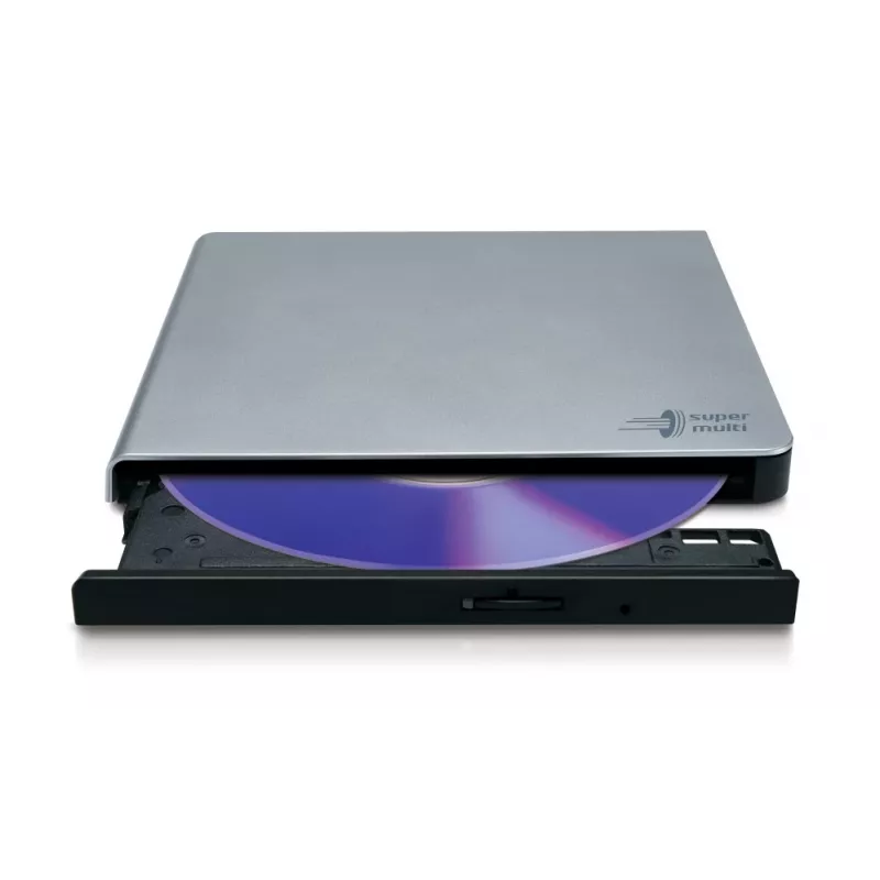 HITACHI-LG DATA STORAGE GP57EB40 USB 2.0 išorinis DVD įrašymo įrenginys, sidabrinis