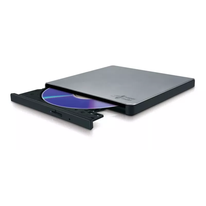 HITACHI-LG DATA STORAGE GP57EB40 USB 2.0 išorinis DVD įrašymo įrenginys, sidabrinis