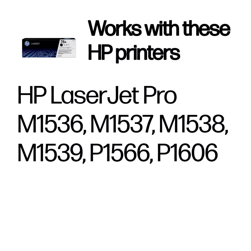 HP 78A juodas originalus LaserJet tonerio kasetė, 2100 puslapių, juoda, 1 vnt.