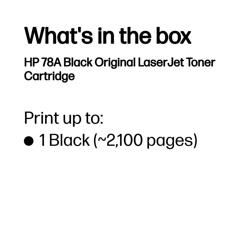 HP 78A juodas originalus LaserJet tonerio kasetė, 2100 puslapių, juoda, 1 vnt.