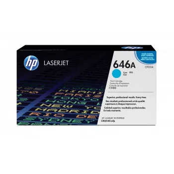 HP 646A Cyan Original LaserJet kasetė, 12500 puslapių, Cyan, 1 vnt.