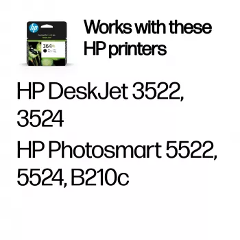 HP 364XL didelės talpos juodas originalus rašalo kasetė