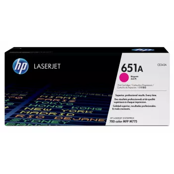 HP 651A purpurinis originalus LaserJet tonero kasetė, 16000 puslapių, 1 vnt.
