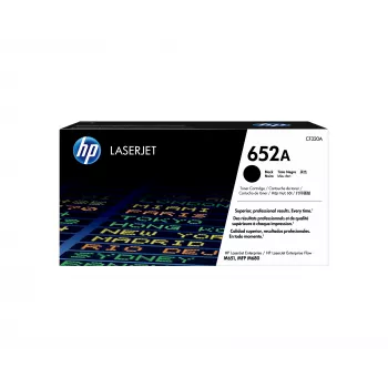HP 652A juoda originali LaserJet tonerio kasetė, 11500 puslapių, juoda, 1 vnt.