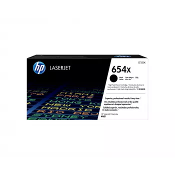 HP 654X didelės talpos juodas originalus LaserJet kasečių rinkinys