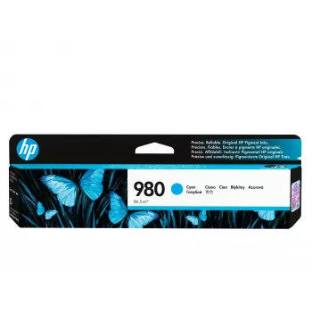HP 980 Cyan Original kasetė su rašalu, Cyan, 1 vnt., 6600 puslapių