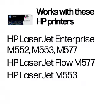 HP 508X High Yield Magenta Original LaserJet Toner kasetė