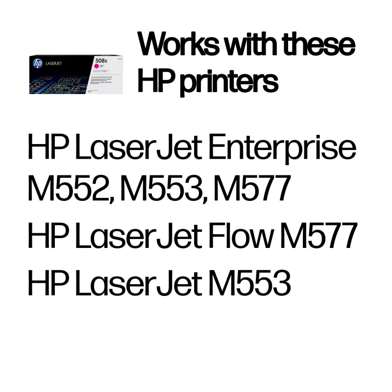 HP 508X High Yield Magenta Original LaserJet Toner kasetė