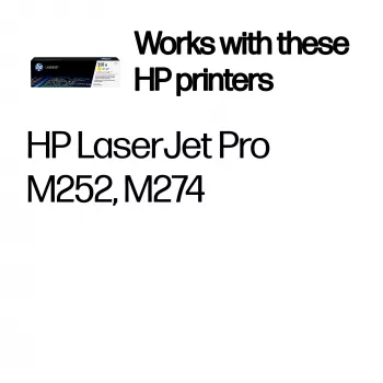 Kasetė su toneriu HP CF402A 201A geltona 1400 puslapių