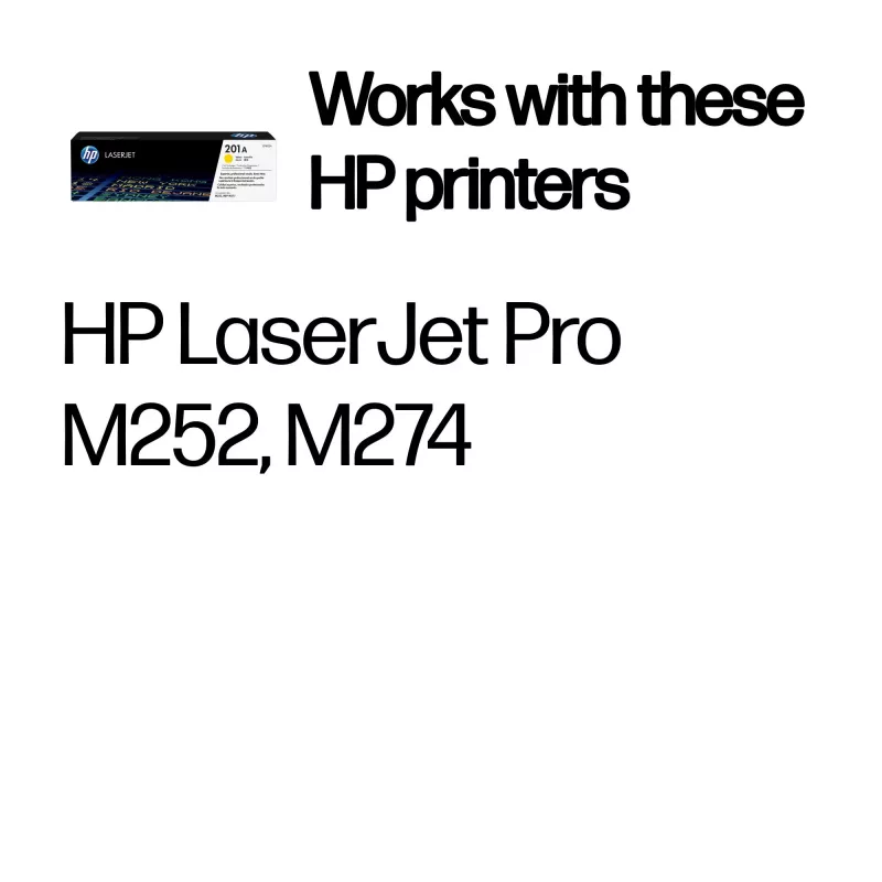 Kasetė su toneriu HP CF402A 201A geltona 1400 puslapių