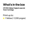 Kasetė su toneriu HP CF402A 201A geltona 1400 puslapių