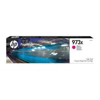 HP 973X High Yield Magenta Original PageWide kasetė, rausva, 1 vnt., 7000 puslapių