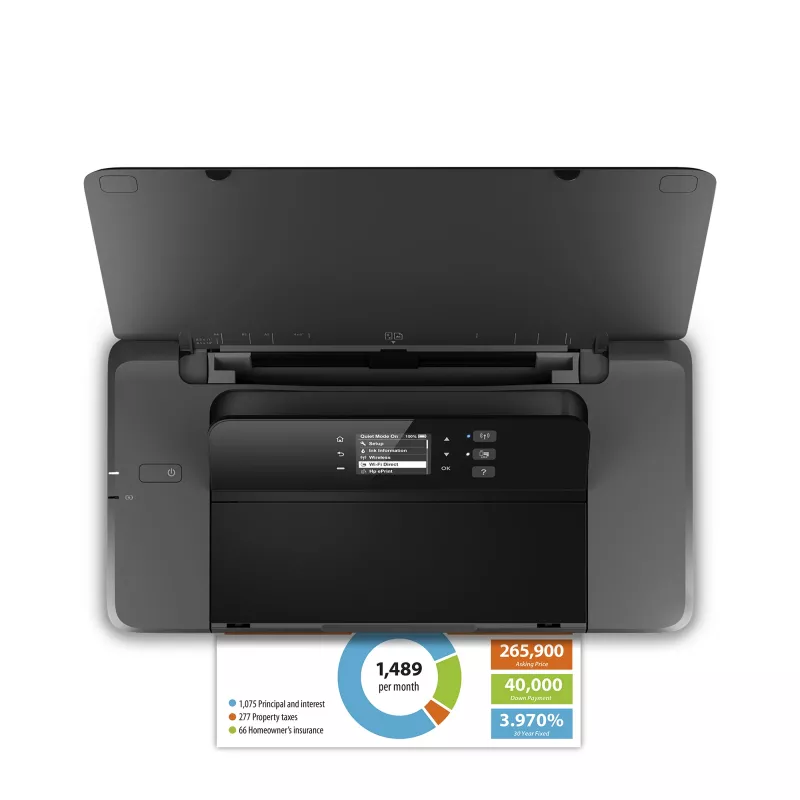 HP Officejet 200 nešiojamas belaidis spalvotas spausdintuvas