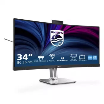 Philips 6000 serijos 34B2U6603CH/00 monitorius 86,4 cm (34 col.) 3440 x 1440 pikselių Wide Quad HD LCD pilkas