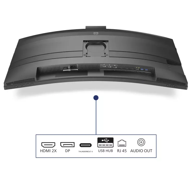 Philips 6000 serijos 34B2U6603CH/00 monitorius 86,4 cm (34 col.) 3440 x 1440 pikselių Wide Quad HD LCD pilkas