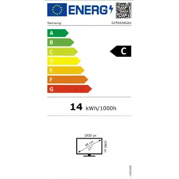 Monitorius Samsung 27 colių S40GD LCD Full HD 1920x1080 IPS 5 ms 100 Hz VESA USB-hub HDMI DisplayPort