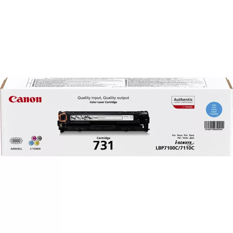 Canon 731 original kasetė su toneriu (ciano spalva)
