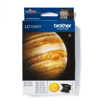 Brother LC-1240Y originalus geltonas rašalo kasetė, 1 vnt.
