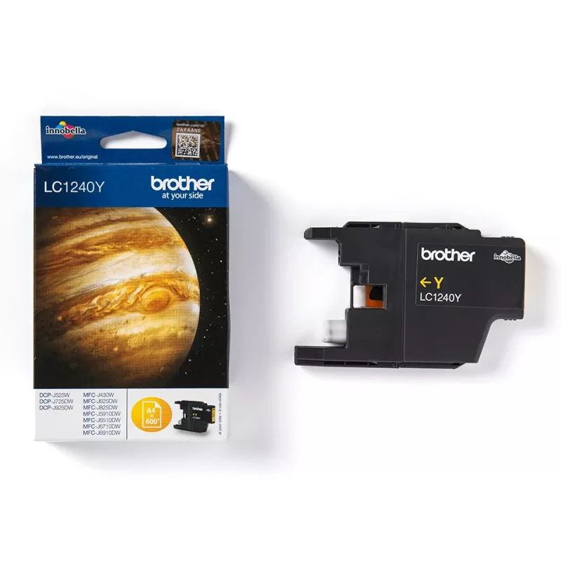 Brother LC-1240Y originalus geltonas rašalo kasetė, 1 vnt.