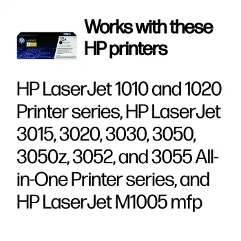 HP 12A juodas originalus LaserJet tonerio kasetė