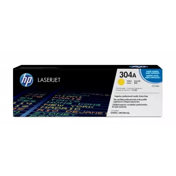 HP 304A geltonas originalus LaserJet tonerio kasetė, 2800 puslapių, geltona, 1 vnt.