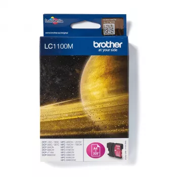 Kasetė Brother LC-1100M raudona 325 puslapiai (5,5 ml) DCP385,585,715,MFC290,490,615