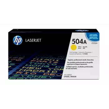 HP 504A geltonas originalus LaserJet tonerių kasetė, 7000 puslapių, geltona, 1 vnt.