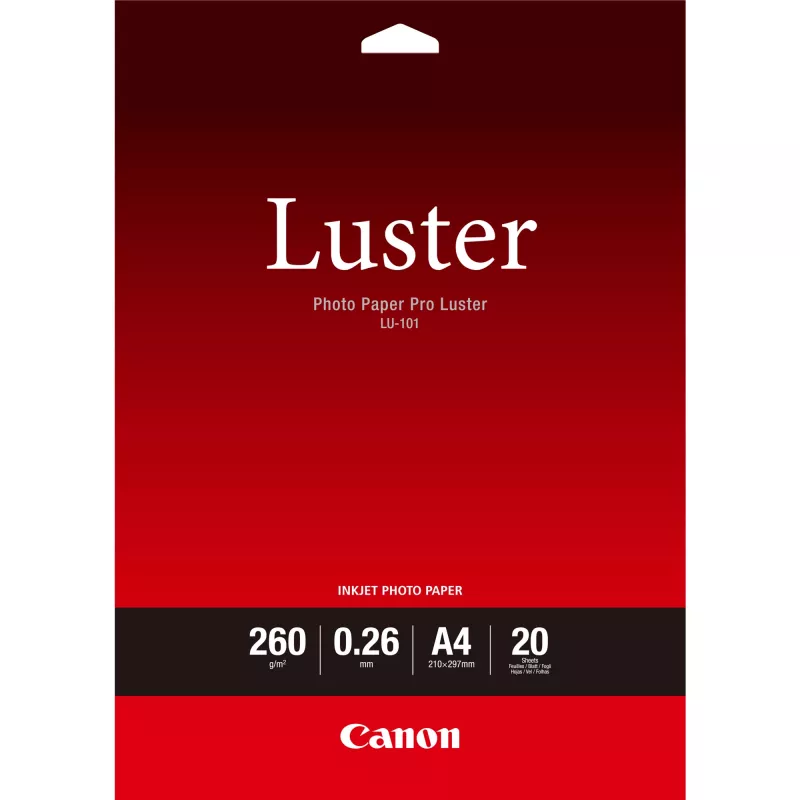 Foto popierius Canon LU-101 Luster Photo Paper Pro A4 – 20 lapų