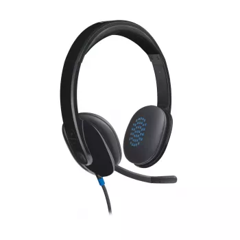 Ausinės Logitech H540 su įmontuotu mikrofonu USB-A juodos