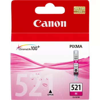 Canon CLI-521M rašalo kasetė, purpurinė, pigmentinis rašalas, 1 vnt.