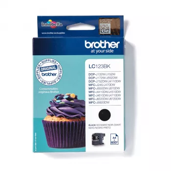 Originalus Brother LC123BK juodos spalvos kasetė (1 vnt.)