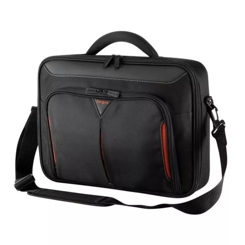 Targus Classic+ 14 colių Clamshell portfelis nešiojamam kompiuteriui, juodai raudonas CN414EU