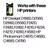 Original HP 300 rašalo kasetės, 2 vnt., juoda + spalvota