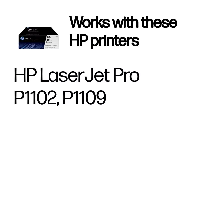 HP 85A 2 vnt. Originalūs juodi lazeriniai kasetės CE285AD