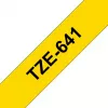 Lipnių etikečių juosta Brother TZe641 18mm juoda ant geltonos