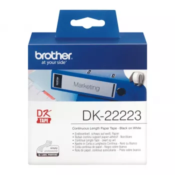 Brother DK-22223 termo juosta, balta, ištisinė, 50 mm x 30,48 m