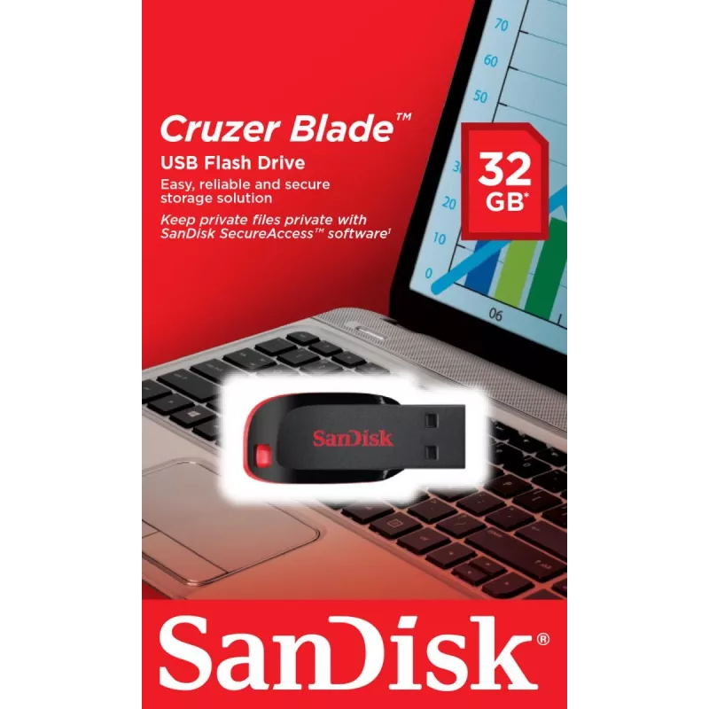 WESTERN DIGITAL SanDisk Cruzer Blade - 32GB USB atmintukas - USB 2.0