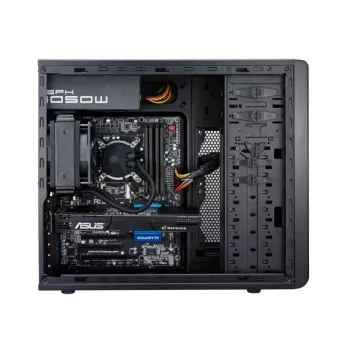 Cooler Master Force 500 korpusas (midi-tower, ATX, be maitinimo šaltinio, juodas)