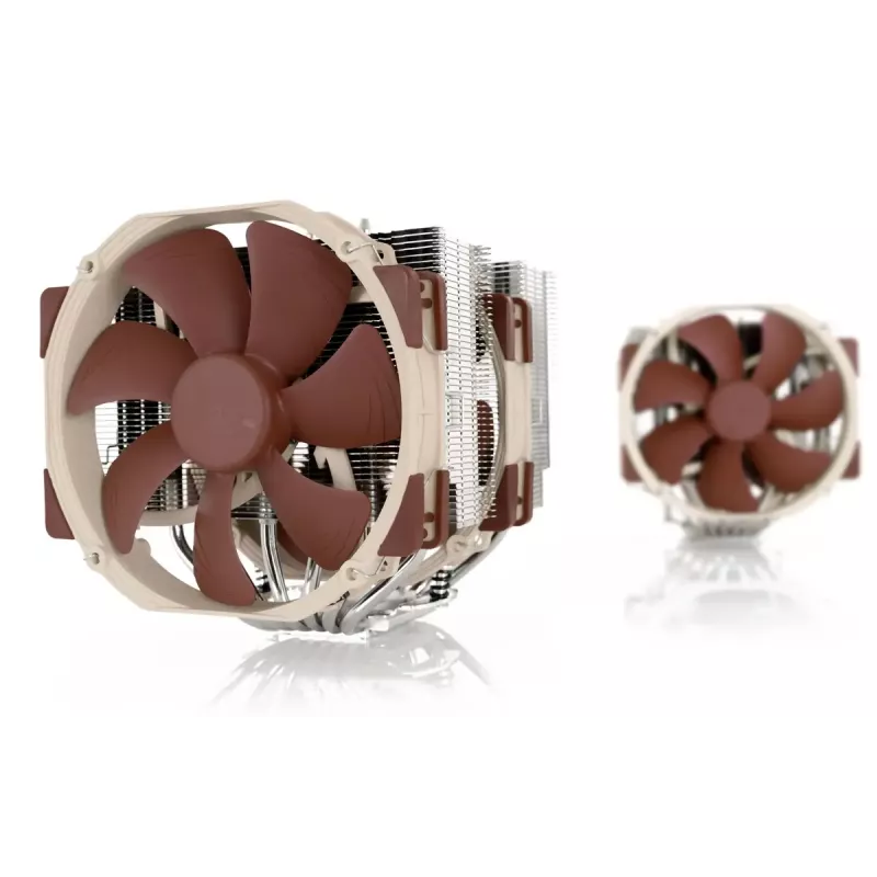 Aušintuvas CPU Noctua NH-D15 14 cm, smėlio/ruda/plieno spalvos, 1500 RPM, 140,2 m³/h