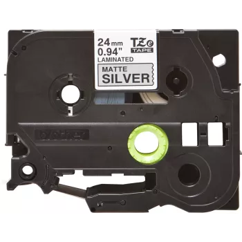 Brother TZe-M951 juosta etiketėms spausdinti, juoda ant sidabrinės