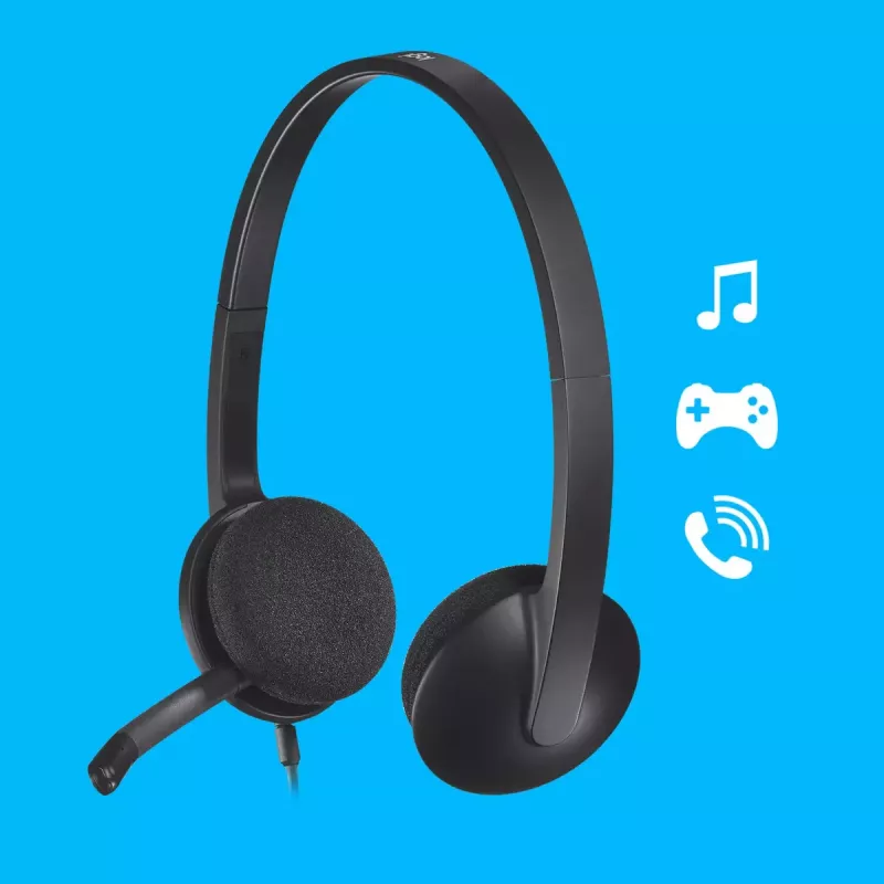 LOGITECH H340 - USB - Ausinės - Juoda
