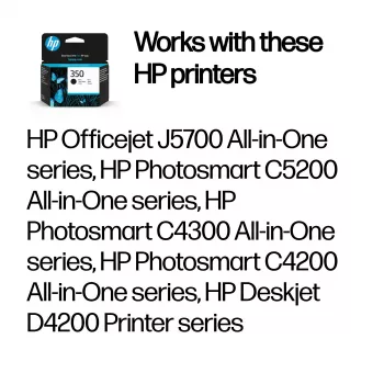 HP 350 Original juodos spalvos kasetė