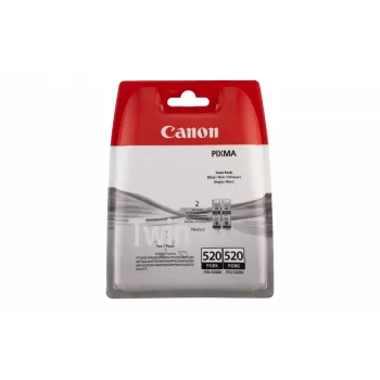 Kasetė Canon Ink 2932B012 PGI-520 Dvigubas paketas Juoda