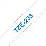 Juosta etikečių spausdinimui Brother TZE-233, mėlyna ant baltos