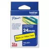 Lipnių etikečių juostelė Brother TZE651 24 mm geltona