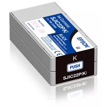 Epson SJIC22P(K) originalus rašalo kasetė, juoda, skirta ColorWorks C3500