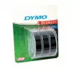 DYMO autentiška reljefinė etikečių juosta | 9 mm x 3 m ritiniai | Baltas tekstas juodame fone | Lipni | Reljefiniams etikečių spausdintuvams | 3 vnt.