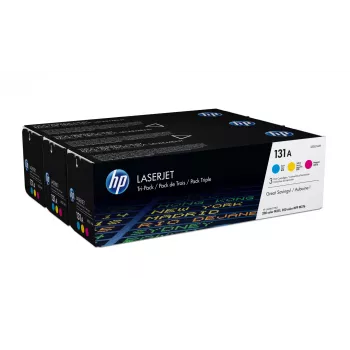 HP 131A 3 vnt. Cian/Magenta/Geltona Originalūs LaserJet Tonerio Kasetės